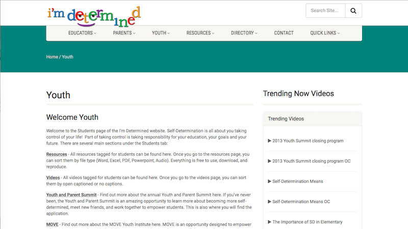 I'm Determined website