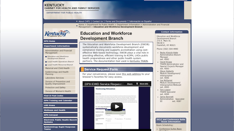 Kentucky Department of Education Workforce page image