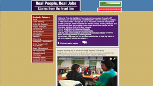Image of Real People, Real jobs website