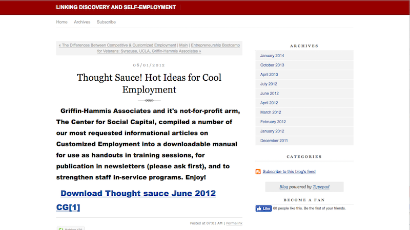 Thought Sauce website image