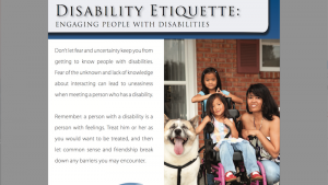 Disability Etiquette web page image