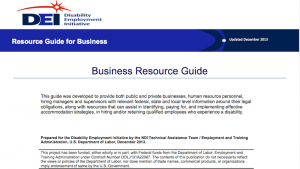 Business Resource Guide book cover page