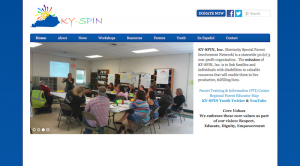 Kentucky SPIN web page image