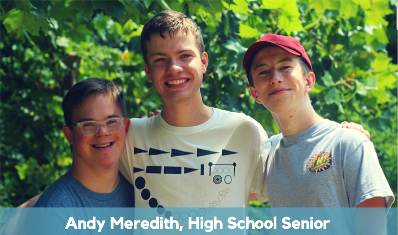 Image of vision statement of young man with Down syndrome.