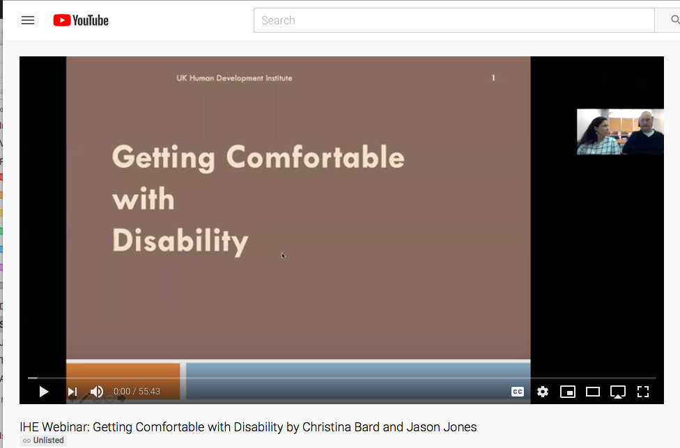 Inclusive Higher Education Webinar 1 Image