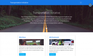 Transportation Initiative website image