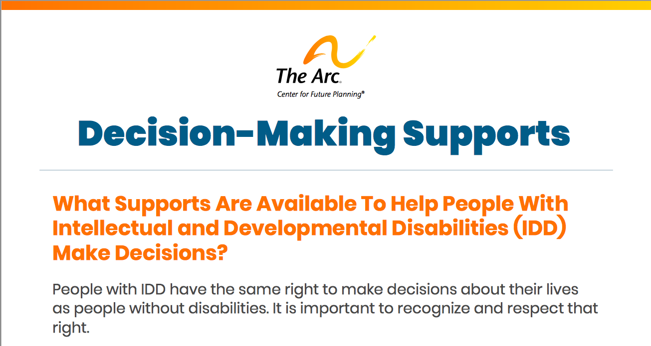 Decision Making Support flyer