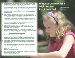 Checklist with photo of teen blond girl with Turner syndrome